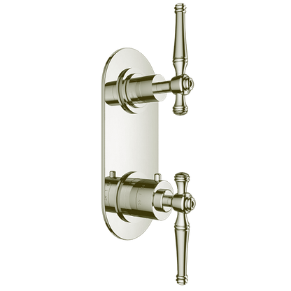 Santec - Klassica Trim (Shared Function) - 1/2 Inch Thermostatic Trim With Volume Control And 2-Way Diverter