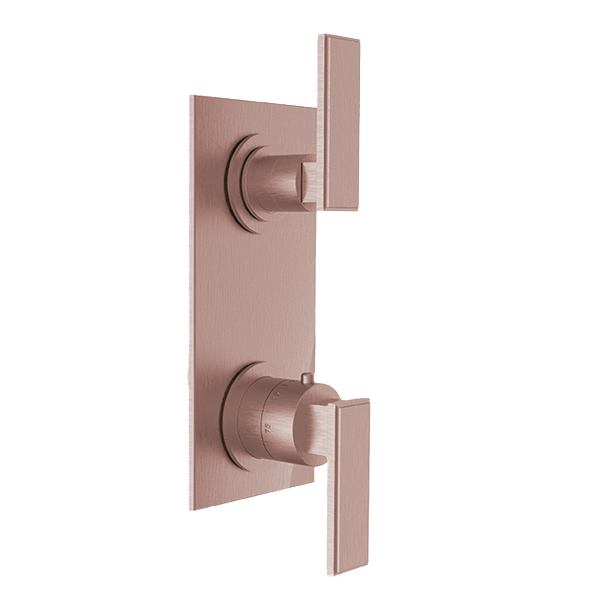 Santec - Barosa Trim (Shared Function) - 1/2 Inch Thermostatic Trim With Volume Control And 2-Way Diverter