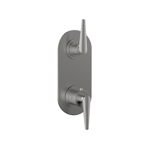 Santec - Berkins Trim (Non-Shared Function) - 1/2 Inch Thermostatic Trim With Volume Control And 3-Way Diverter