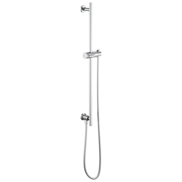 Brizo - Essential Shower Linear Round Slide Bar With Hose – PlumbTile