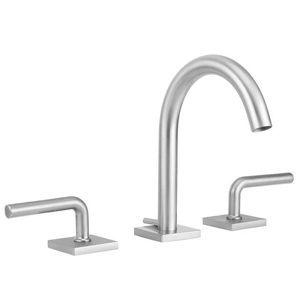 Jaclo - Uptown Contempo Slim Faucet with Square Escutcheons & Contempo Slim Lever Handles
