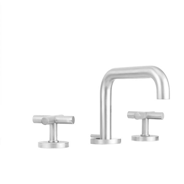 Jaclo - Downtown Contempo Slim Faucet with Round Escutcheons & Contempo Slim Cross Handles