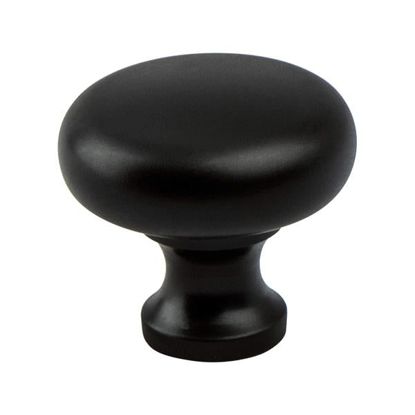 Berenson - Valencia Matte Black Round Knob