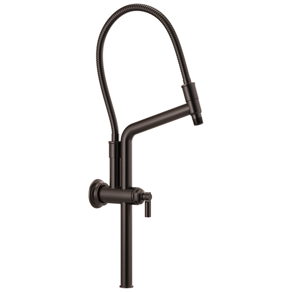 Brizo - Essential Shower 10 7/16 Inch Classic Slide Bar Shower Arm And Flange
