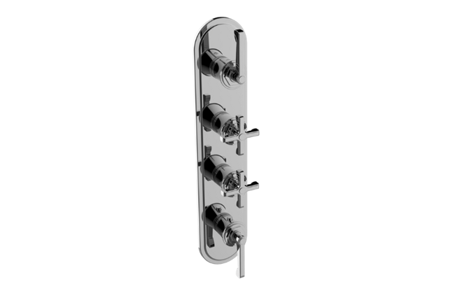 Graff - Vignola Traditional M-Series Valve Trim with Four Handles