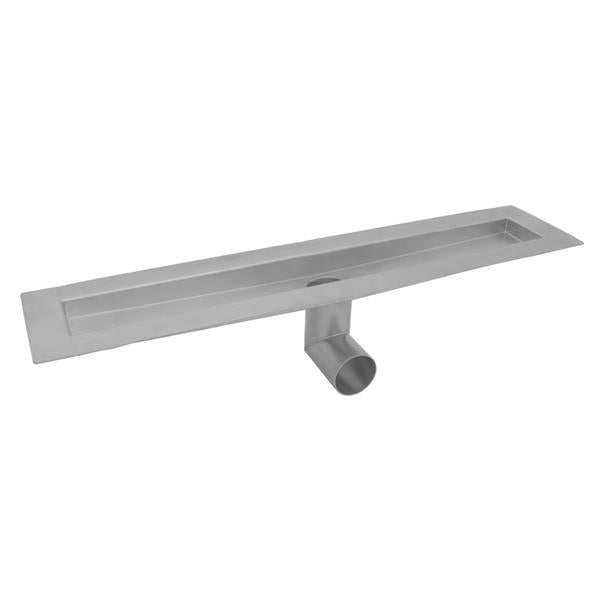 Jaclo - 24 Inch zeroEDGE Side Outlet Channel Drain Body