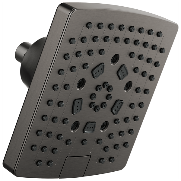 Brizo - Essential Shower 7 Inch Linear Square H2Okinetic Multi-Function Wall Mount Showerhead