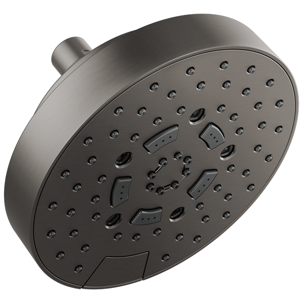 Brizo - Essential Shower 7 Inch Linear Round H2Okinetic Multi-Function Wall Mount Shower Head - 1.5 GPM