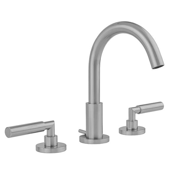 Jaclo - Uptown Contempo Faucet with Round Escutcheons & Contempo Hub Base Lever Handles