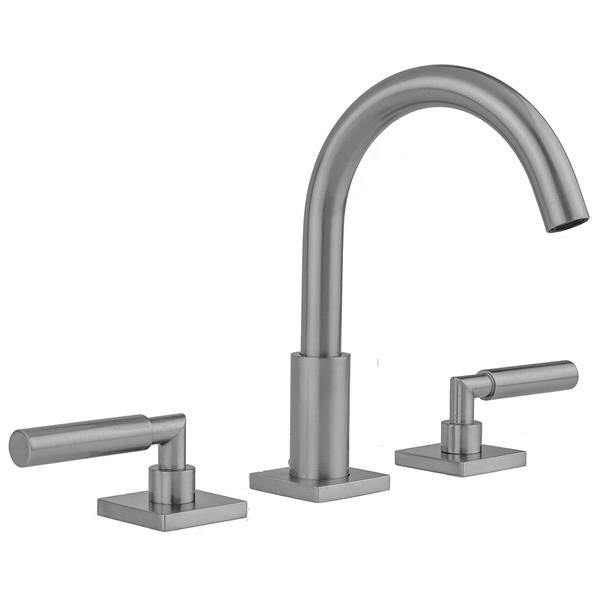 Jaclo - Uptown Contempo Faucet with Square Escutcheons & Hub Base Lever Handles