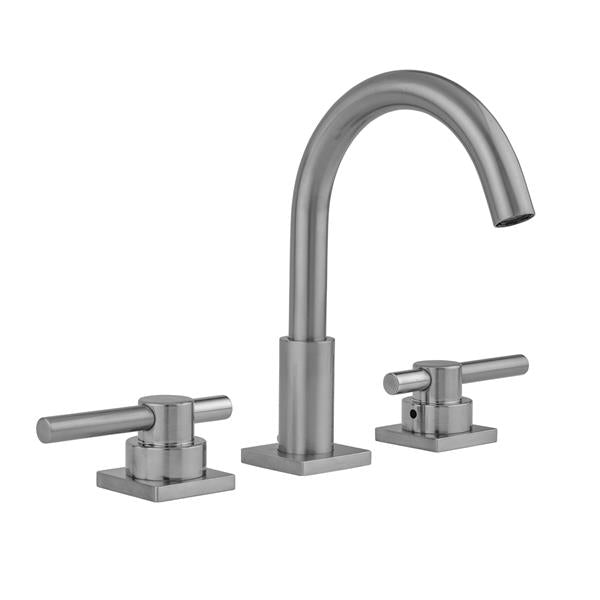 Jaclo - Uptown Contempo Faucet with Square Escutcheons & Low Peg Lever Handles