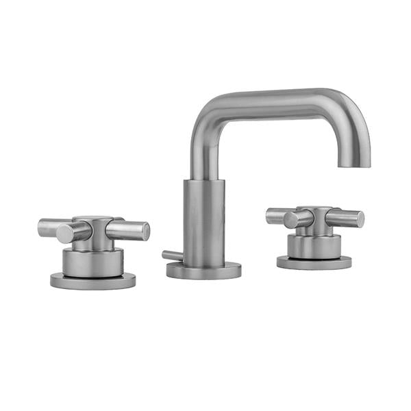 Jaclo - Downtown Contempo Faucet with Round Escutcheons & Low Contempo Cross Handles