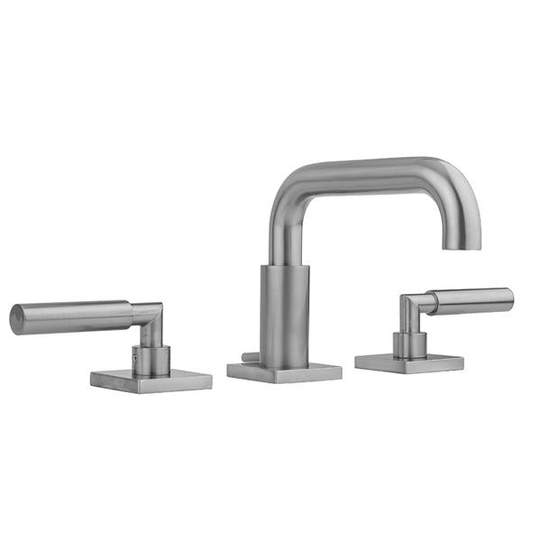 Jaclo - Downtown Contempo Faucet with Square Escutcheons & Contempo Hub Base Lever Handles