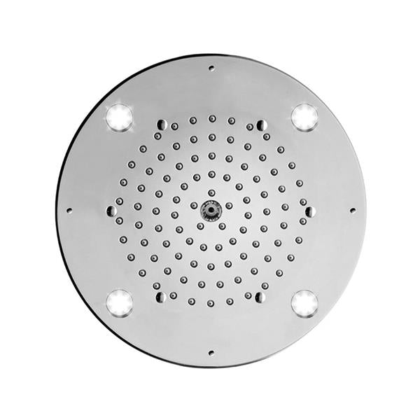 Jaclo - 8 Inch Diameter Chromatherapy CIRCOLARE Dream Light Rain Canopy
