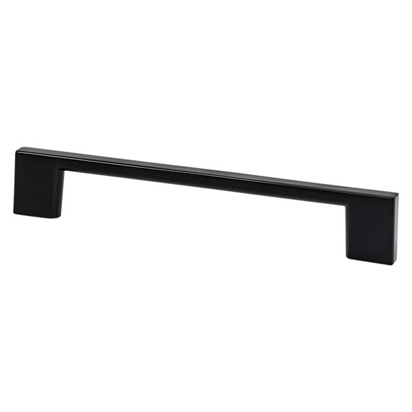 Berenson - Transitional Advantage Four 128mm CC Matte Black Rectangle Pull