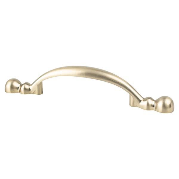 Berenson - Traditional Advantage Four 3 inch CC Champagne Rounded End Pull