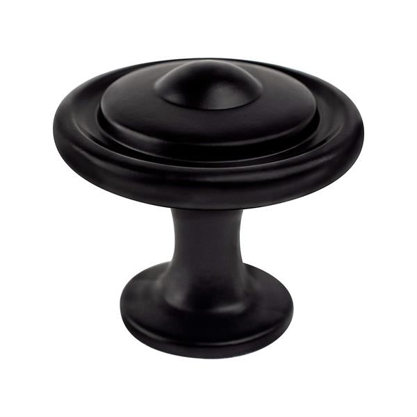 Berenson - Traditional Advantage Three Matte Black Button Knob