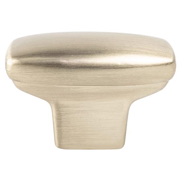 Berenson - Transitional Advantage One Champagne Rounded Rectangle Knob