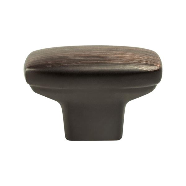 Berenson - Transitional Advantage One Verona Bronze Rounded Rectangle Knob