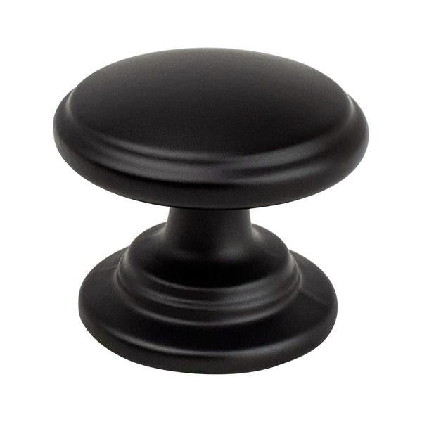 Berenson - Traditional Advantage Two Matte Black Tiered Knob