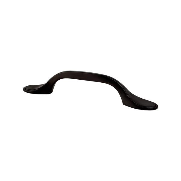Berenson - Traditional Advantage One 3 inch CC Matte Black Rounded End Pull