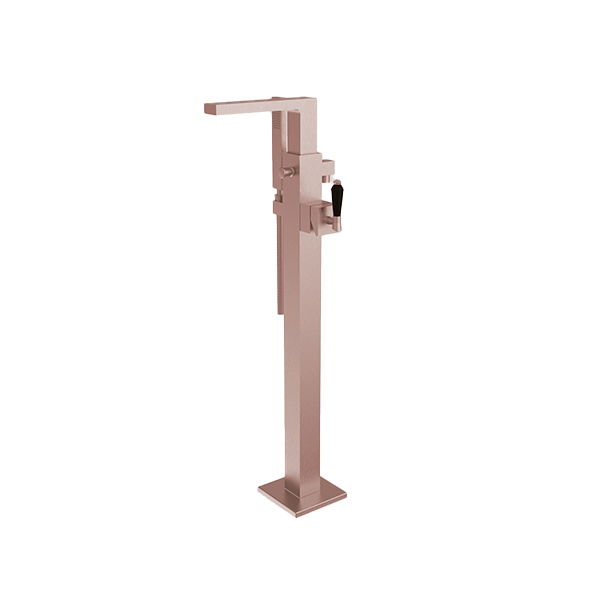 Santec - Edo Crystal Trim - Floor Mount Tub Filler With Hand Shower