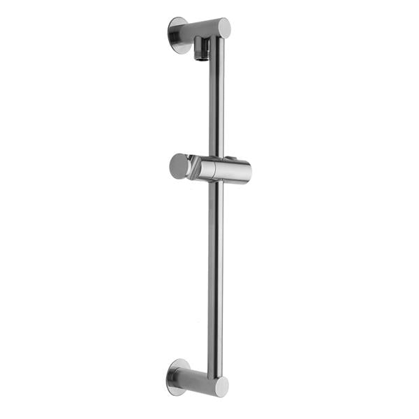 Jaclo - 36 Inch Contemporary Slim Wall Bar with Top Outlet Integral Water Supply