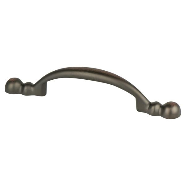 Berenson - Traditional Advantage Four 3 inch CC Verona Bronze Rounded End Pull
