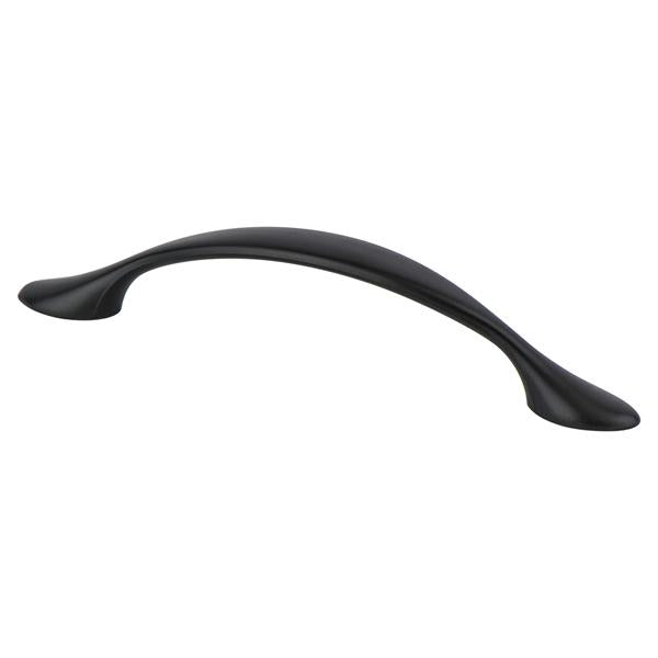 Berenson - Transitional Advantage Three 96mm CC Matte Black Rounded End Pull