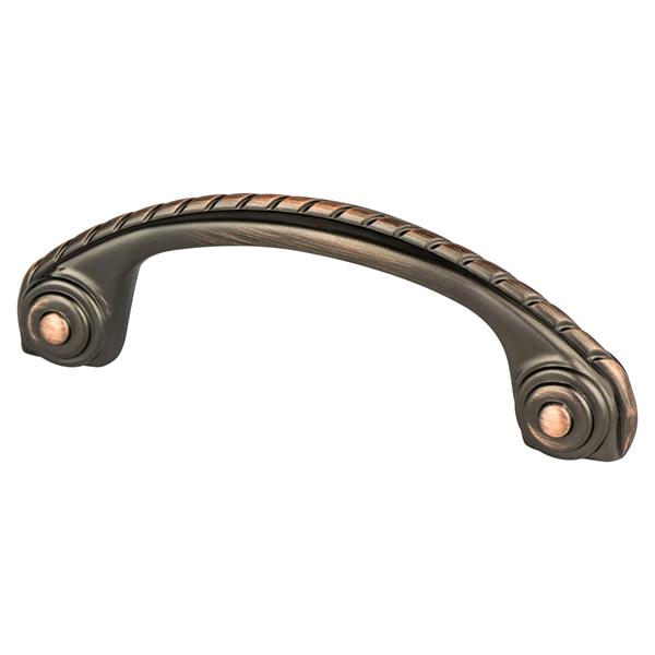 Berenson - Advantage Plus Four 3 inch CC Verona Bronze Roped Pull