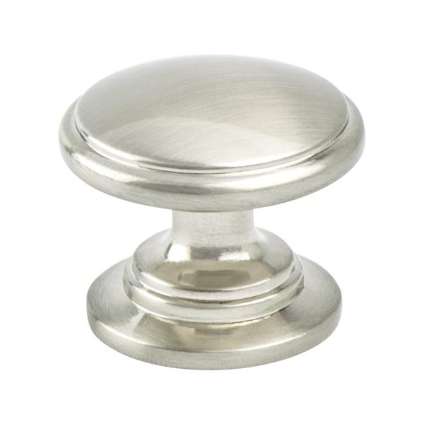 Berenson - Traditional Advantage Two Brushed Nickel Tiered Knob
