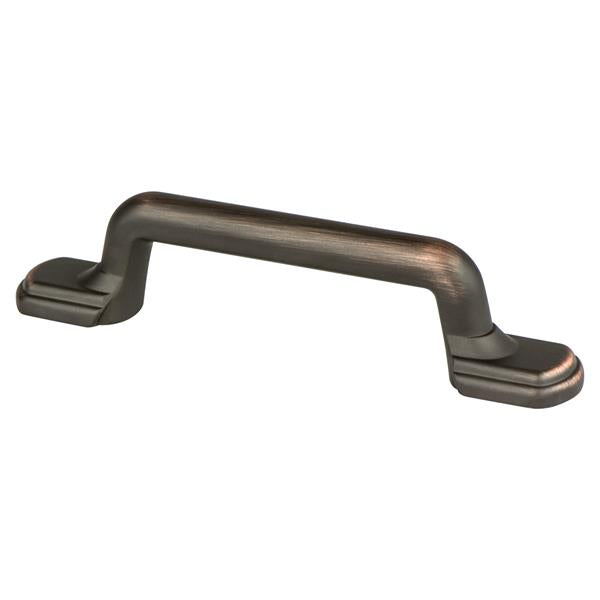 Berenson - Traditional Advantage Two 3 inch CC Verona Bronze Rounded End Pull