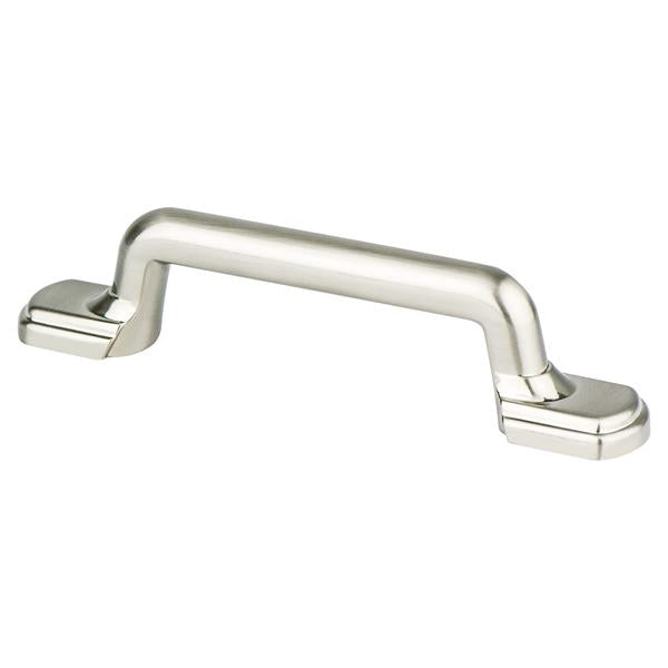 Berenson - Traditional Advantage Two 3 inch CC Brushed Nickel Rounded End Pull