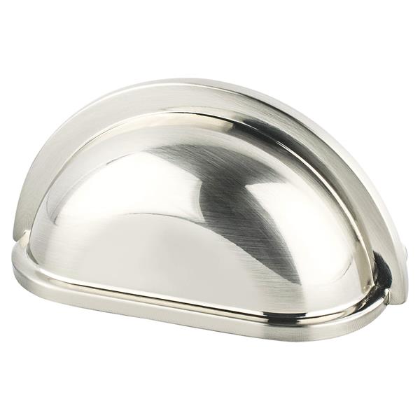 Berenson - Traditional Advantage Three 3 inch CC Brushed Nickel Cup Pull