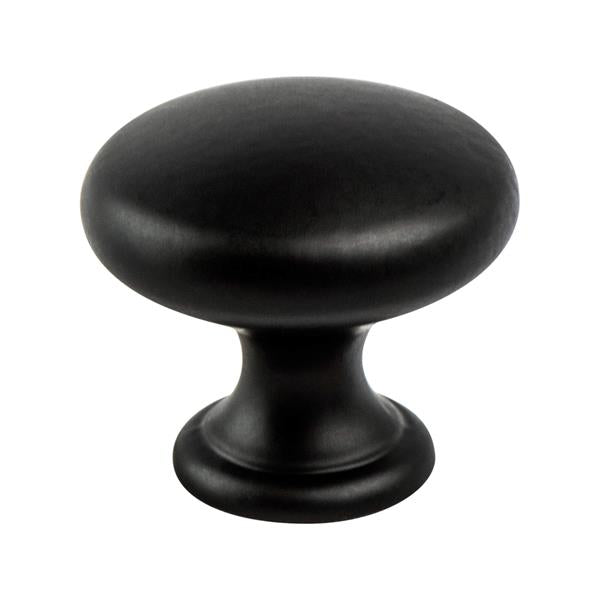 Berenson - Contemporary Advantage Four Matte Black Wide Round Knob