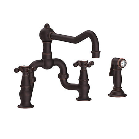 Newport Brass - Chesterfield Kitchen Bridge Faucet with Side Spray