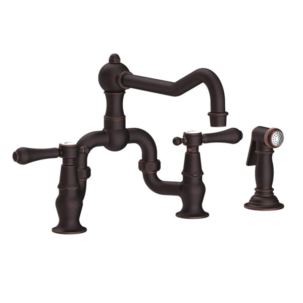 Newport Brass - Chesterfield Kitchen Bridge Faucet with Side Spray