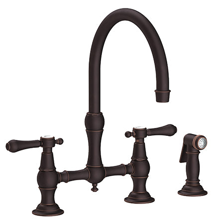 Newport Brass - Chesterfield Kitchen Bridge Faucet with Side Spray