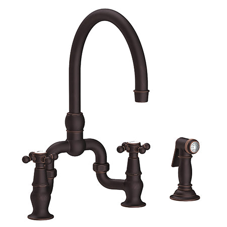Newport Brass - Chesterfield Kitchen Bridge Faucet with Side Spray