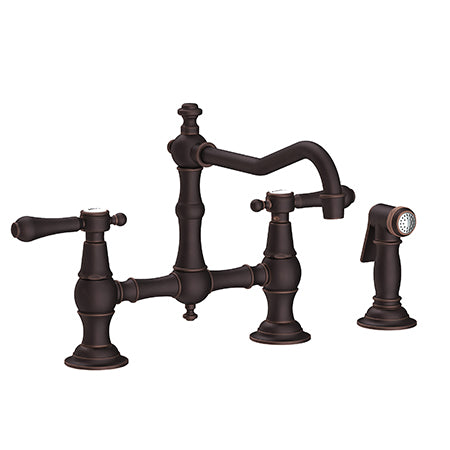 Newport Brass - Chesterfield Kitchen Bridge Faucet with Side Spray