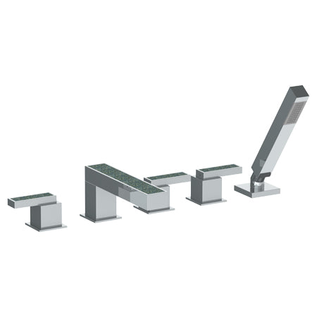 Watermark - Jem Deck Mounted 5 Hole Bath Set