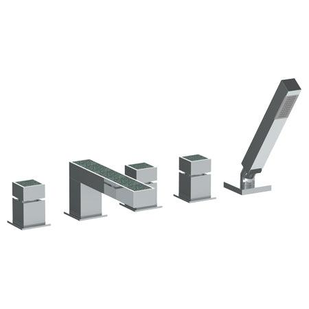 Watermark - Jem Deck Mounted 5 Hole Bath Set