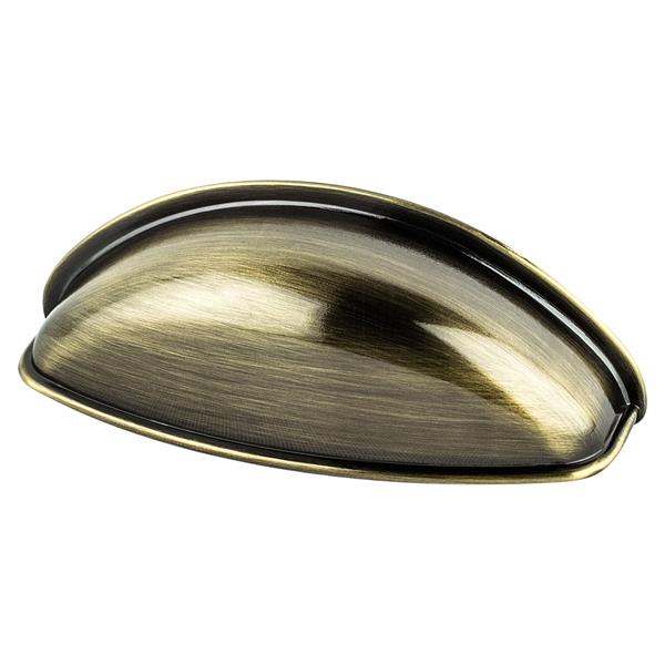 Berenson - Euro Moderno 64mm CC Brushed Antique Brass Cup Pull