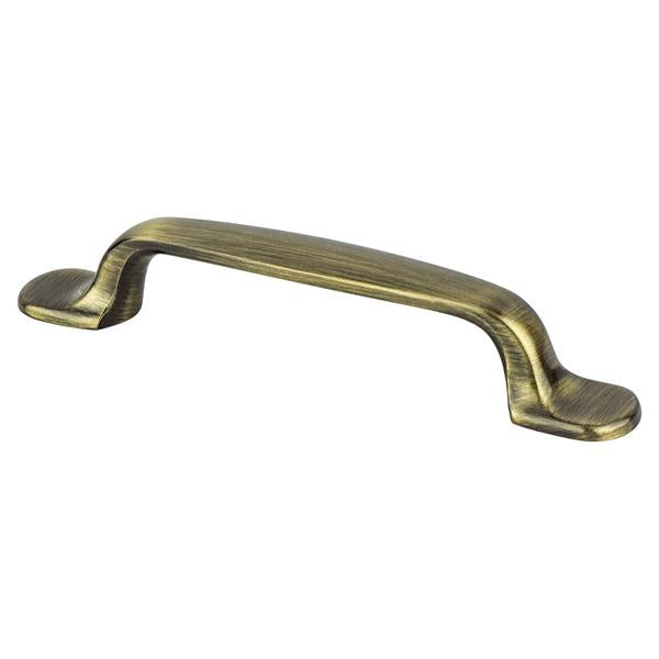 Berenson - Euro Moderno 96mm CC Brushed Antique Brass Pull