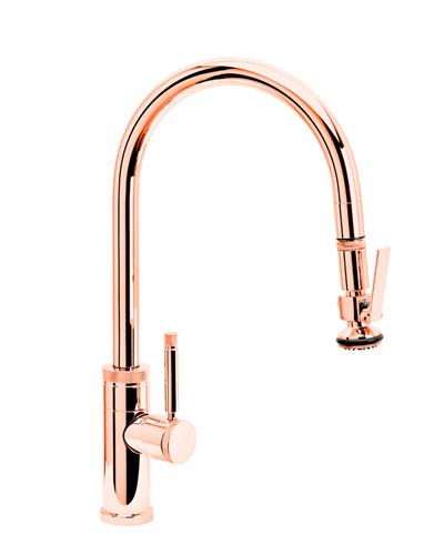 Waterstone - Industrial Plp Pulldown Faucet - Lever Sprayer - Angled Spout