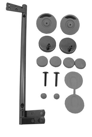 Duravit - Hinge Set for Seat and Cover without Soft Closure, Stainless Steel