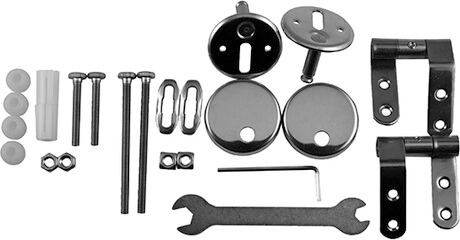 Duravit - Hinges (Pair) for Seat and Cover 1930, 0064810000/0066610000, Stainless Steel