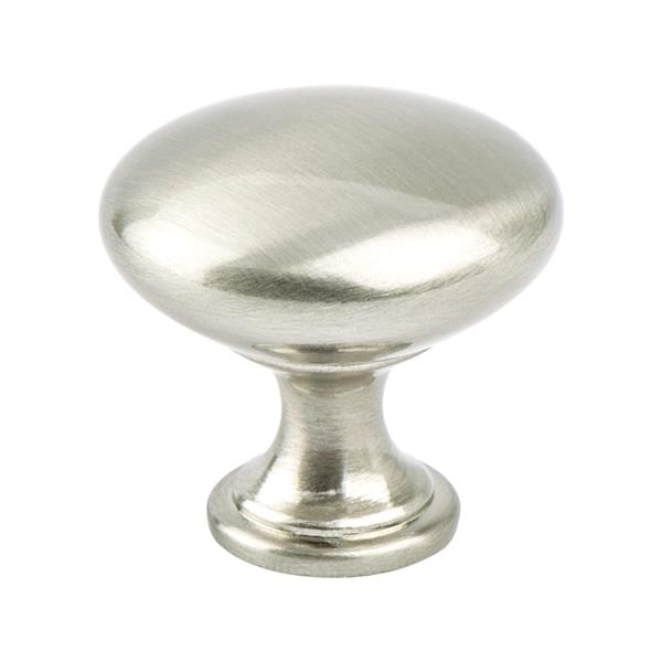 Berenson - Euro Moderno Brushed Nickel Knob