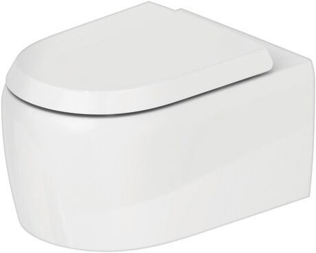 Duravit - Qatego 1.28/0.8 GPF Dual Flush Rimless Elongated Wall Mounted Toilet