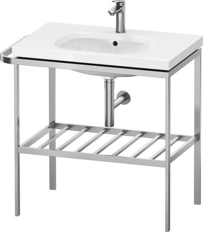 Duravit - Aurena 30 7/8" x 31 5/8" Console in Brushed Stainless Steel